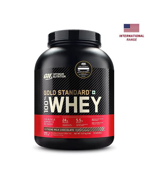 Optimum Nutrition Gold Standard 100 Whey Protein Powder 4k G Double Rich Chocolate Muscle