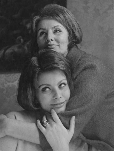 Italian Actress Sophia Loren With Her Mother Romilda Villani 1962 R Oldschoolcool