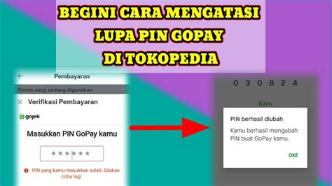 Terbaru Cara Mengatasi Lupa Pin Gopay Tokopedia Youtube