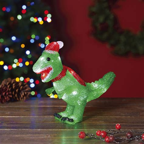 Dinosaur Christmas Lights And Inflatables Festive Dino Lighting