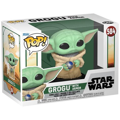 Pop Vinyl Star Wars Grogu With Armour Smyths Toys Uk