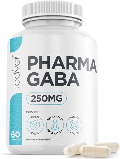 Pharma Gaba 250 Mg Pure Natural Supplement For Relaxation Cognitive