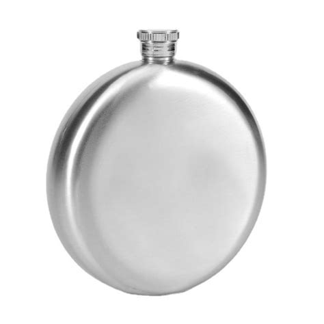 5 8 Oz Hip Flask Stainless Steel Round Portable Whiskey Liquor Flask