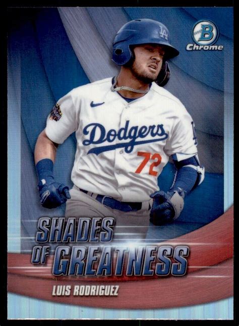 Luis Rodriguez 2022 Bowman Chrome Shades Of Greatness Rookie Refractor