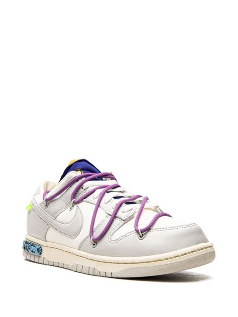 Nike X Off White Tenis Bajos Dunk Low De Nike X Off White Blanco