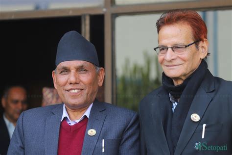 Narayan Dahal Yuvaraj Sharma File Candidacies For Election For