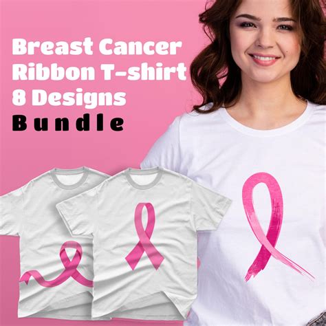 Breast Cancer Ribbon Svg T Shirt Designs Bundle Masterbundles