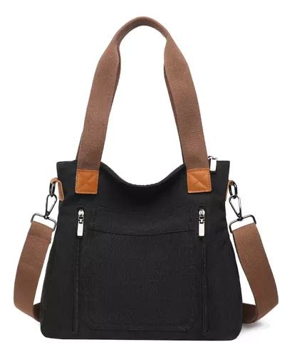 Bolsas De Dama Lona Para Hombro Bolsos Mujer Bandoleras Tote Meses