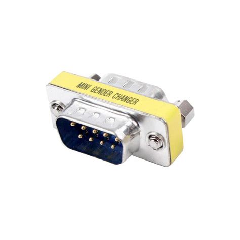 Pin D Sub Rs Male To Plug Coupler Adapter Pc Serial Gender Changer