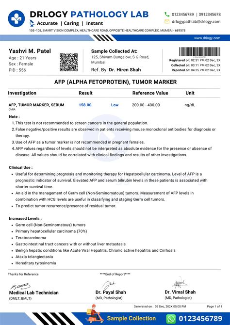 AFP (Alpha Fetoprotein) Test: Normal Range,Price and Results - Drlogy