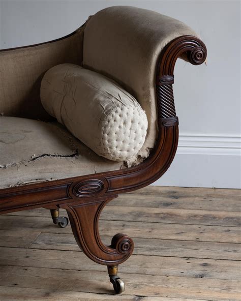 A Regency Mahogany Chaise Longue