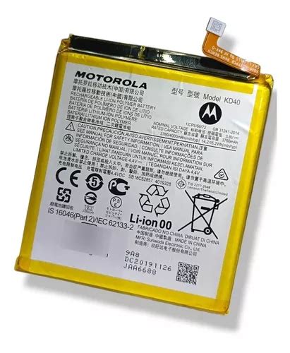 Bateria Motorola Original Kd40 Moto G8 Plus Xt2019 Meses sin interés