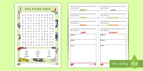 Past Present And Future Lesson Pack Year English