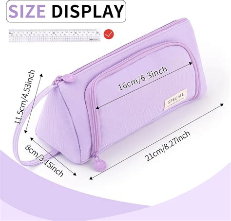 ANGOOBABY Pencil Case Handheld Pencil Pouch Multi Slot Pen Bag