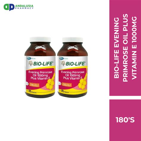 Bio Life Evening Primrose Oil Mg Plus Vitamin E Exp