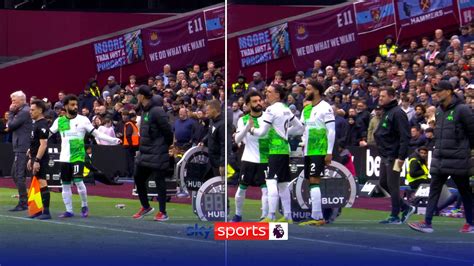 Mohamed Salah And Jurgen Klopp Clash What Happened New Footage From Touchline Spat Football