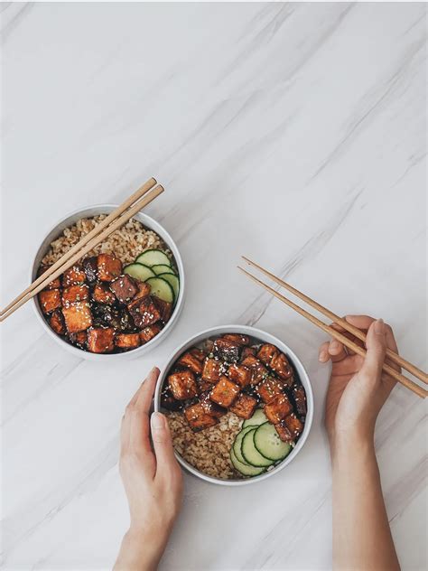 Teriyaki Tofu Rice Bowl Chloe Ting Recipes