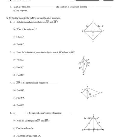 Solved $ is the perpendicular bisector of segment Qy +181 b ...