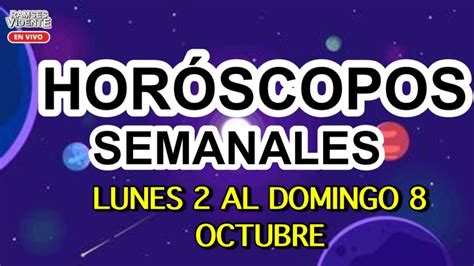 HORÓSCOPOS SEMANALES horoscoposemanal ramsesvidente octubre YouTube