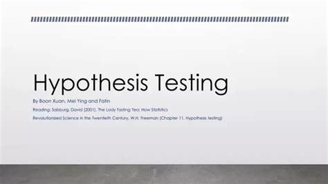 Ppt Hypothesis Testing Powerpoint Presentation Free Download Id