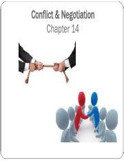 Mgmt Ch Conflict Negotiation Fall Pdf Conflict