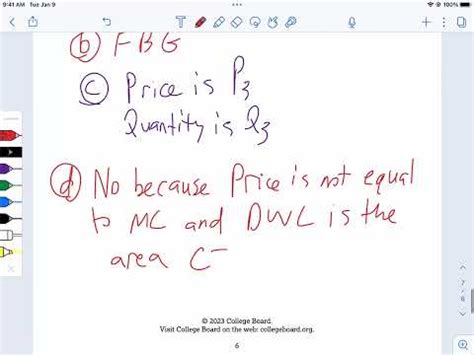 Ap Microeconomics Frq Question Set Youtube