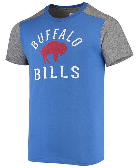 Majestic Mens Royal Heathered Gray Buffalo Bills Gridiron Classics