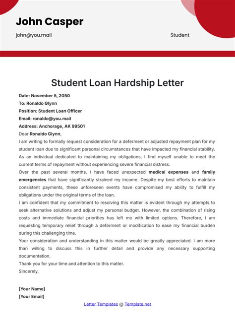 FREE Loan Letter Templates & Examples - Edit Online & Download