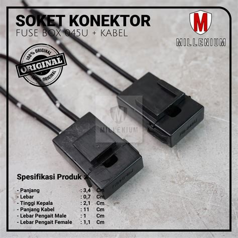 Jual Soket Sikring 045U Rumah Sikring Socket Sekring Fuse Box Hitam