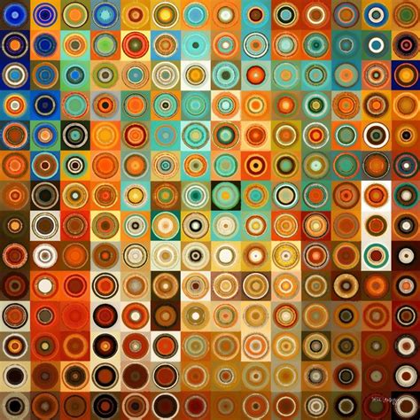 Circles And Squares Geometric Modern Art Paintings Contemporary