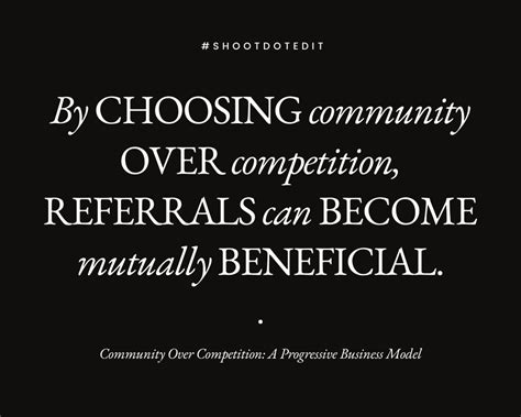 The Community Over Competition Business Approach – ShootDotEdit