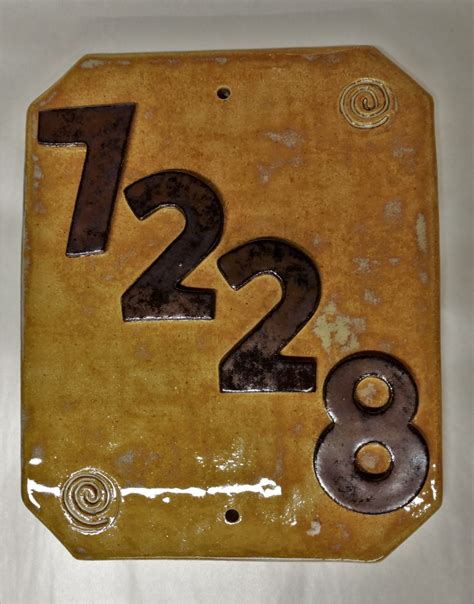 Custom Ceramic House Number Tile Ceramic House Address Tile