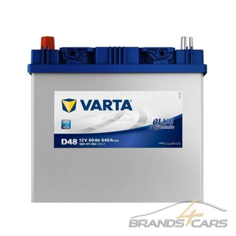 Varta Autobatterie V Ah A D Blue Dynamic Starterbatterie