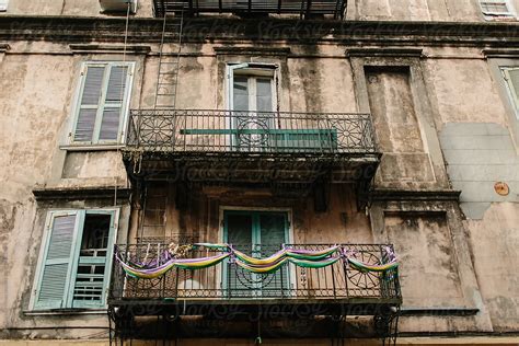 Old Building In French Quarter Near Bourbon Street In New Orleans Louisiana By Stocksy