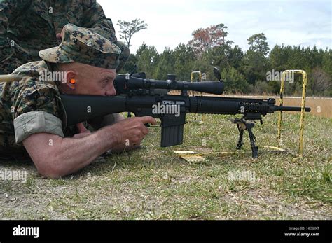 Stone Bay N C Maj Gen Douglas V O Dell Shoots A Mm Squad