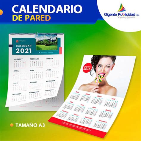 CALENDARIO DE PARED Gigante Publicidad