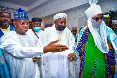 Yahaya Bello Receives Sanusi Lamido Islamic Clerics As Kogi Hosts