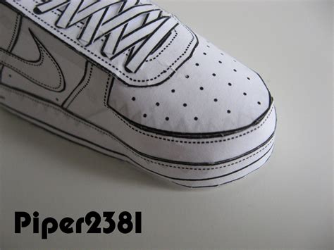 Printable Nike Air Force 1 Template