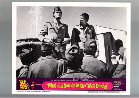 What Did You Do In The War Daddy 1966 Lobby Card Fnvf War Wwii James