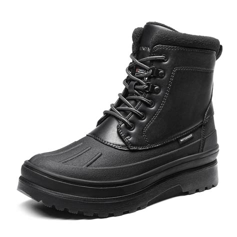 Men's Waterproof Insulated Fur Snow Boots-Bruno Marc