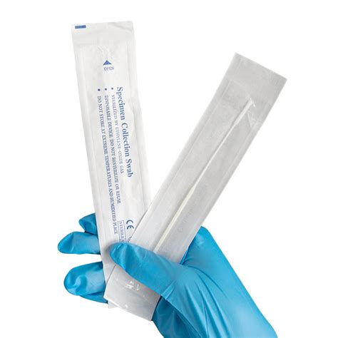 Disposable Sterile Specimen Collection Nylon Flocking Throat Oral Stick