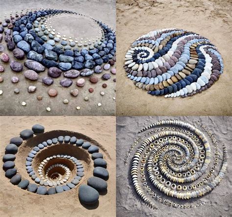 Rock patterns in the sand : r/oddlysatisfying