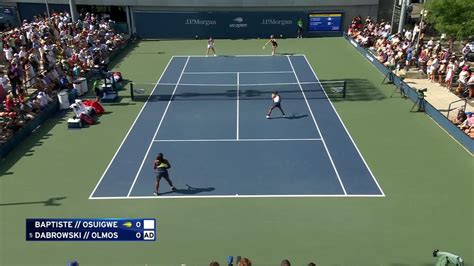 Baptiste Osuigwe Vs Dabrowski Olmos Highlights Round 3 US Open