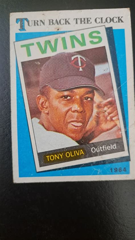 Topps Turn Back The Clock No Copyright Line Tony Oliva Ebay