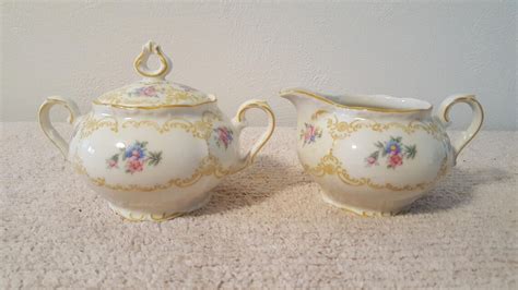 Vintage Winterling Bavaria Sugar Bowl And Creamer Set Etsy