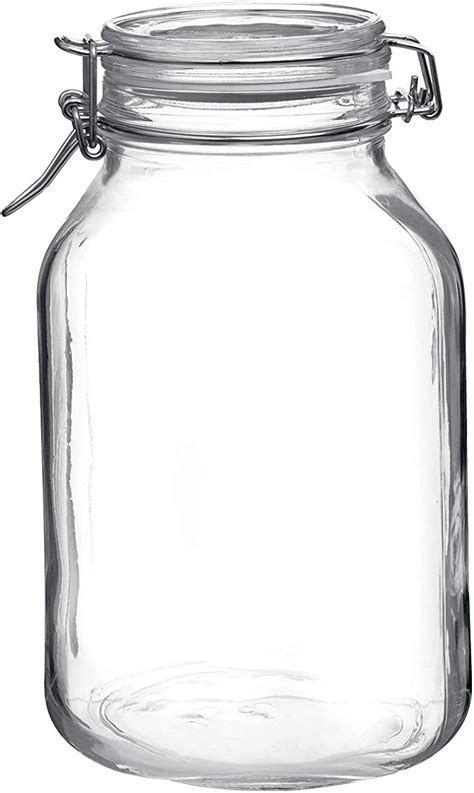 BORMIOLI ROCCO Fido Square Jar 101 5 Oz Clear Amazon Ca Home