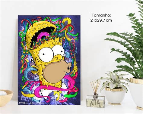 Quadro Decorativo Placa Mdf Os Simpsons Homer Elo