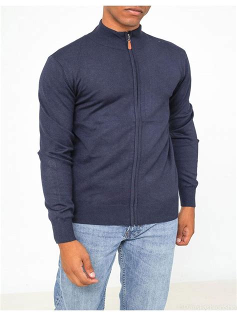 Pull Cardigan Zip Kebello Bleu Marine Kiabi