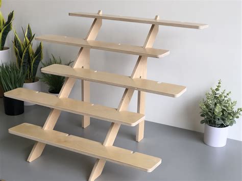 The Jumbo Tiered Wooden Shelf Tiered Stand Cupcake Display Craft