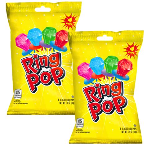 Ring Pops 4cts Per Bag Party Lollipop Individually Wrapped Fun